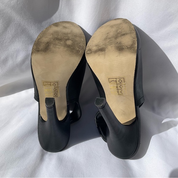 BUNDLE - Spring - Black sling back peep toe 4” stiletto heels - Size 6 - Picture 8 of 9